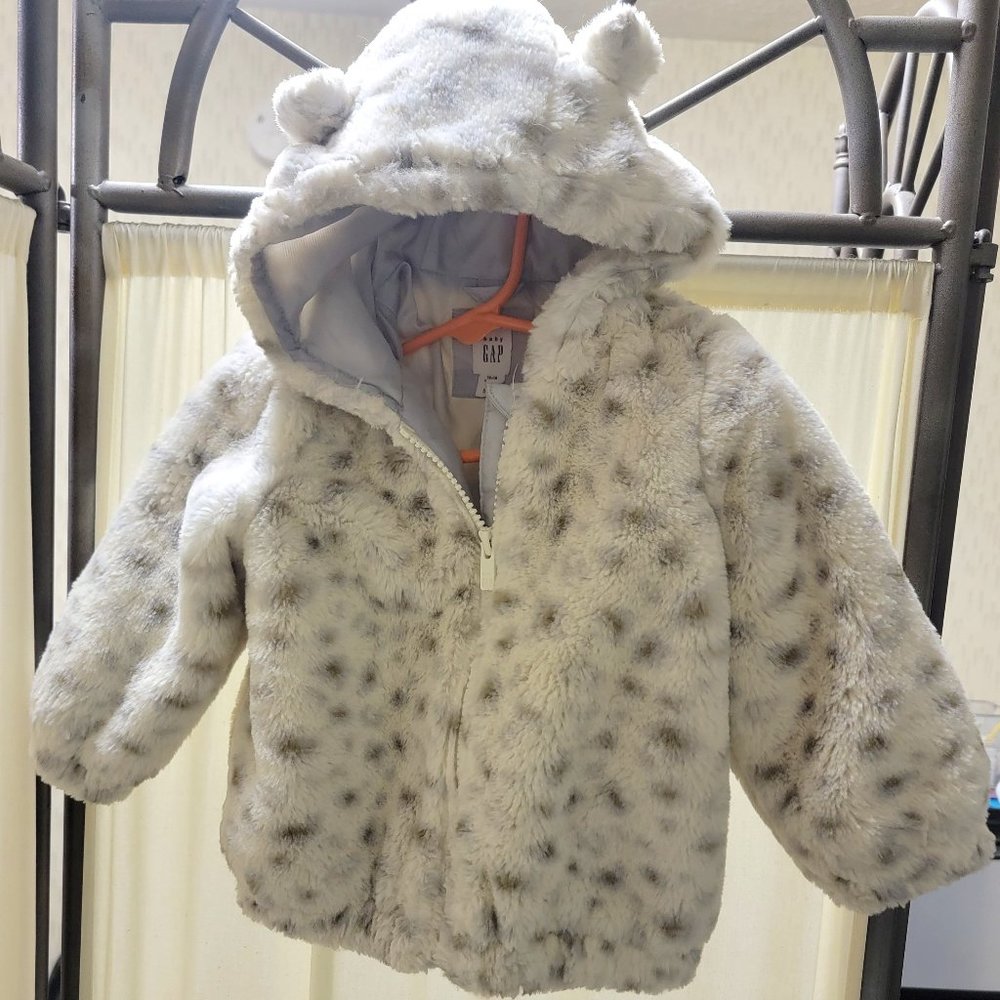 Baby Gap Fur Coat 12-18 months